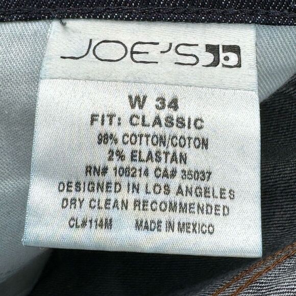 Joe's W34 Classic Fit‎ Straight Leg Blue Carter Wash Men's Jeans - Picture 3 of 4